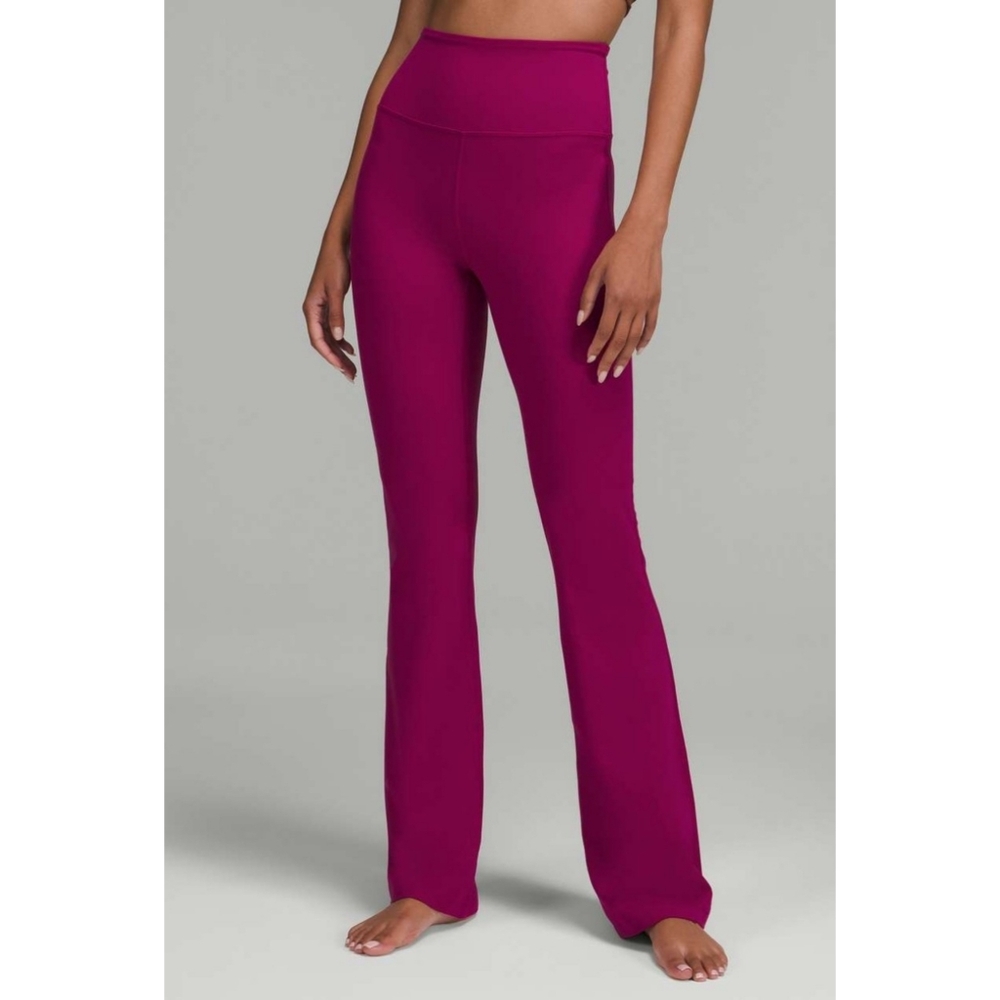 Lululemon | Groove Super-High-Rise Flared Pant Nulu Magenta Purple Size 8